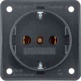 Berker Wandcontactdoos antraciet